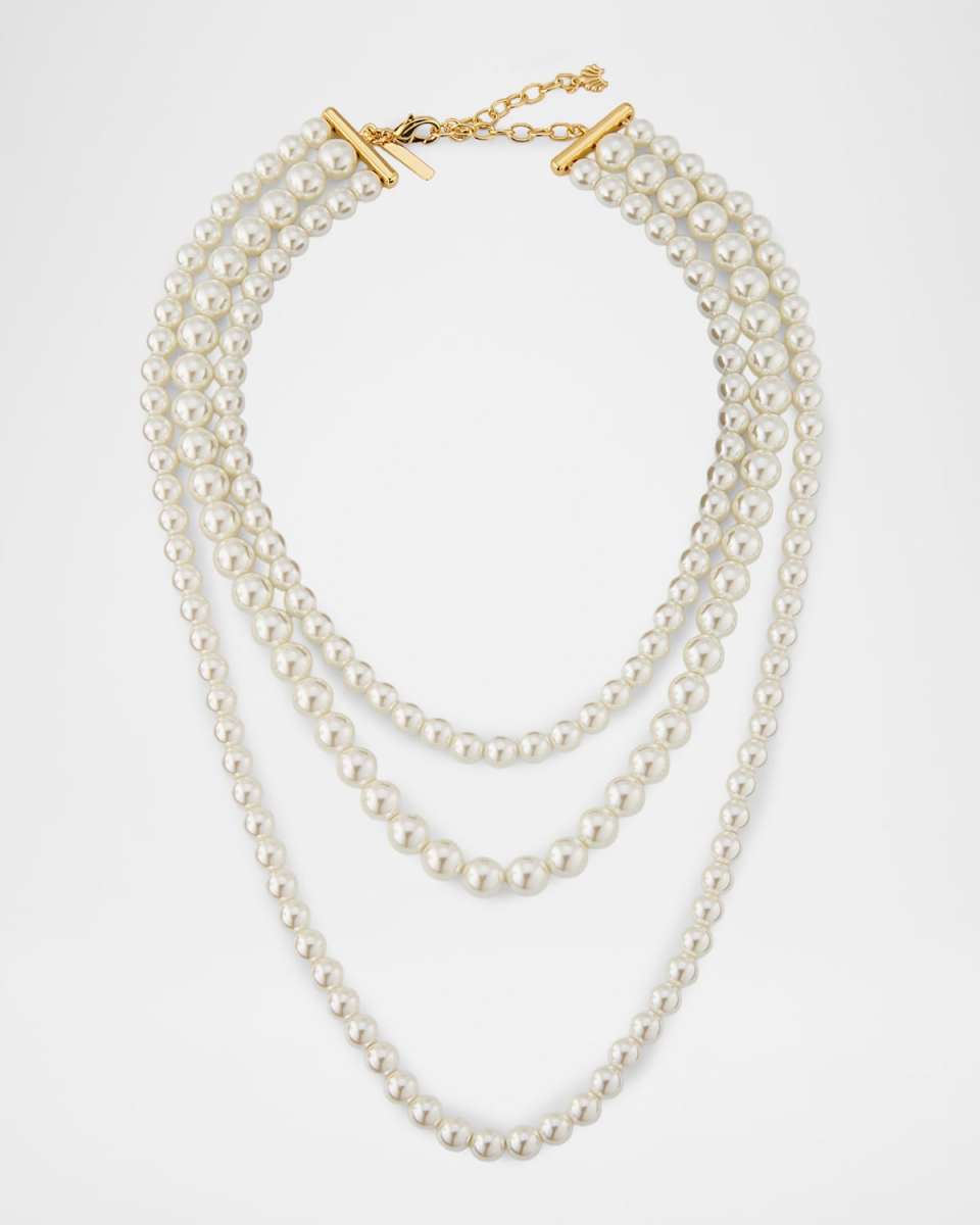 Three Strand Pearly Necklace